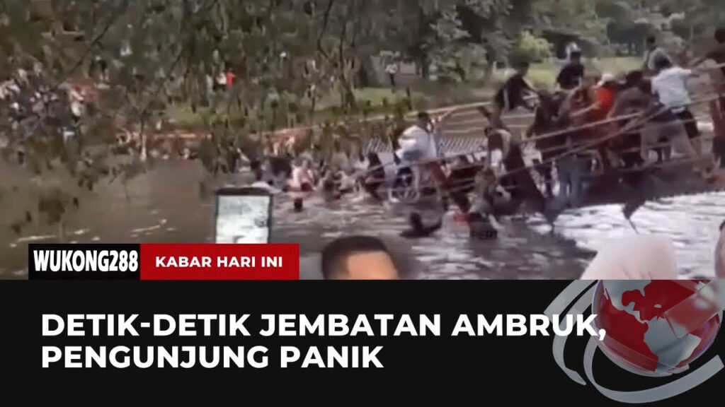 Diduga Kelebihan Beban, Jembatan Gantung di Medan Ambruk: Sejumlah Warga Terluka